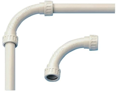 6PZ Curva di raccordo 90° per tubo rigido tenuta stagna Ø 25 mm IP65 in PVC grigio impermeabile