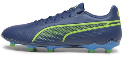 PUMA King Pro FG/AG Fußballschuh Herren blau/grün, 9.5 UK - 44 EU