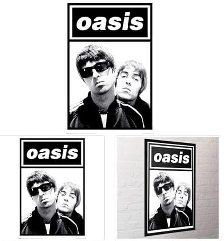 Pyramid International Oasis (Gallaghers) Maxi Poster – Official Oasis Wall Art Print for Music Fans – 61cm x 91cm Decorative Poster for Bedroom, Studio or Dorm Room