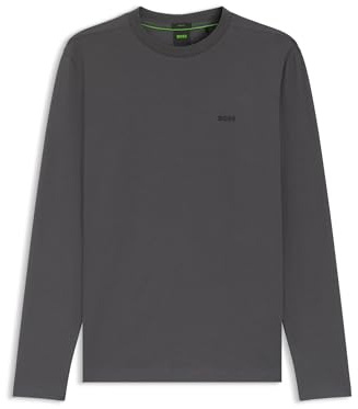 BOSS Hommes Tee Long T-Shirt en Coton Stretch à Logo Contrastant