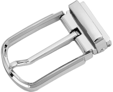 Gcljlmy Hebilla de cinturón para hombre de acero inoxidable, hebilla intercambiable, hebilla de cinturón reversible de moda, hebilla de cinturón cuadrada de repuesto para hombres y mujeres