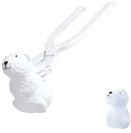 Generisch Formina a forma di palla di neve, ergonomica, divertente, in design cartone animato, per giochi invernali all'aria aperta, a forma di palla di neve, per adulti, ragazze, amici, donne e