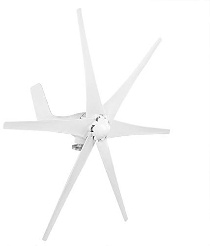 ACOGEDO Kit de Turbines éoliennes, Petit Générateur éolien, 6 Alimentations électriques, pour la des Bateaux, 300W, Faible Vibration (12V)