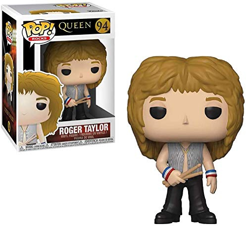 Funko Pop! Vinyl: Rocks: Queen: Roger Taylor - Figurine en Vinyle à Collectionner - Idée de Cadeau - Produits Officiels - Jouets pour Les Enfants et Adultes - Music Fans