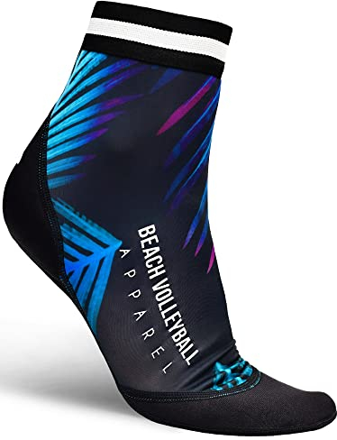 Momevo Beach Volleyball Apparel Neoprensocken - Palm Blue, L - Mit Anti Loch Garantie