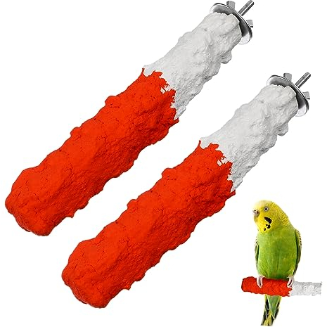 iplusmile Vogelkäfig Wellensittich Vogelkäfig Wellensittich Barsch für Vogelk?fige Vogelperches Papageistatt- Safety Cuttlebone Pet Bird Barch für V? (2 Stücke) Vogelsand