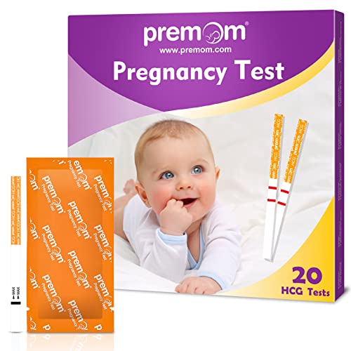 Premom Early Detection Pregnancy Test: 20 Pregnancy Test Strips 10mIU/ml Sensitive Ultra Early Home Fertility Test, Powered by Premom Ovulation Predictor