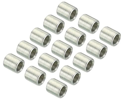 PATIKIL M14 to M10 Thread Adapters Sleeve Reducing Nut, 15 Pack 15mm Screw Conversion Nut Threaded Tube Coupler Connector Pipe Fitting