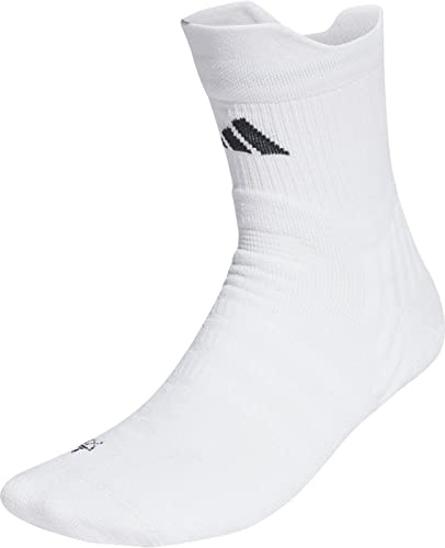 adidas Tennis Cushioned Quarter Socks 1 Pair, Calzini Imbottiti Unisex - Adulto, White/Black, 48-51