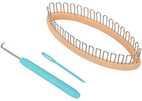 Hapivida Sockenstricker Set, Knitting Loom Set Ovale Form Strickring für Socken Stricken, DIY Socken Beinwärmer Weber Häkelring Garn Strickmaschine Zubehör