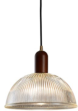 Lampada a sospensione in vetro a forma di scodella creativa, lampadario a testa singola E27, paralume a sospensione in vetro semplice, apparecchi di illuminazione per la decorazione della barra del ri