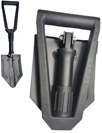 Heavy Duty Schneepflug | Faltbare Schaufel mit schwerem Eisenkopf - Schneeräumungswerkzeug Mühelose Schaufel für Garten, Balkon, Einfahrt, Parkplatz, Innenhof Maxal