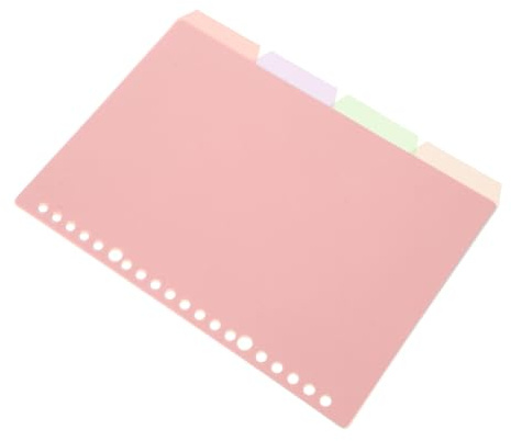 LIGHTAOTAO Lot de 4 Intercalaires Classeur A5 Pastel avec Pochettes en Pp, Organiseur Fonctionnel pour Bureau et Étude, Facilitant le Classement Manipulation des Pages