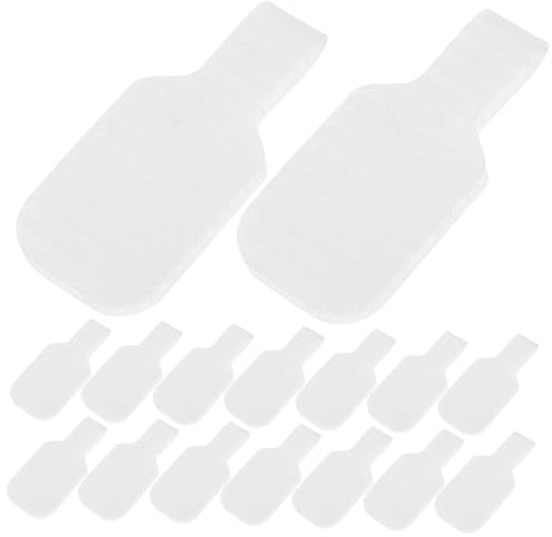JOINPAYA Lot de 30 Étiquettes Autocollantes en Nylon Blanc pour Câbles Forte Adhérence, Multifonctionnelles, pour Bureaux et Maisons