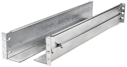 SABAJ M&D Universella rackguider 19 2U, justerbara 575–1050 mm, 80 kg | Stål, EIA-310 standard, 4 stolpar; för 800–1200 mm yttre bakgrundsskåp, servrar, UPS, switchar och ljud