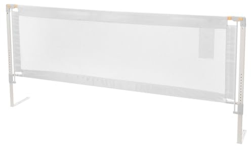 VEVOR Barandilla de Cama para Niños Pequeños, 1,5 m de Longitud, con Tubo de Hierro Reforzado, Tela Oxford, Altura Ajustable de 68 a 89 cm, para Colchones de 5 a 27 cm de Grosor, 1500 x 890 mm