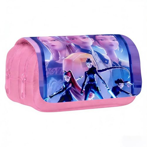 DONGSZQ Astuccio, Astuccio 2 Scomparti, Astuccio con Cerniera di Grande Capacità, Astuccio scolastico per bambini, Cartoon astuccio, per scuola, università e ufficio
