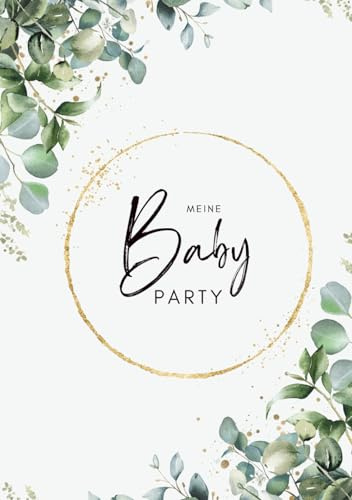 Babyparty Gästebuch: Erinnerungsbuch zur Babyshower für Gäste zum Ausfüllen mit Rätselfragen, Wünschen und Platz für Fotos | Eintragung für max 30 Gäste