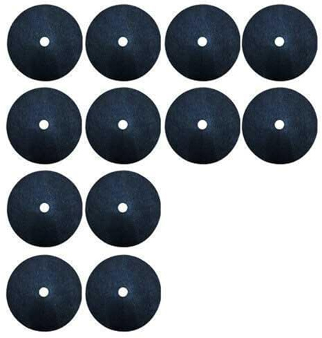 12 alfombrillas no tejidas para anillos de árbol, discos de mantillo de 15 a 42 cm para protección de raíces de plantas, protectores de arbustos de jardín, color negro