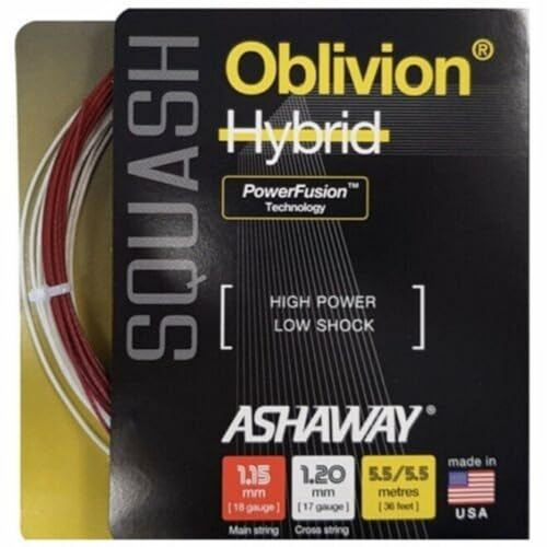Ashaway Oblivion Carrete híbrido de cuerda de squash