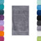 Lavea 6er Set Gästetücher, Hellgrau, 30 x 50 cm Premium Frotteeserie Bali | GOTS Zertifiziert, 100% Bio Baumwolle