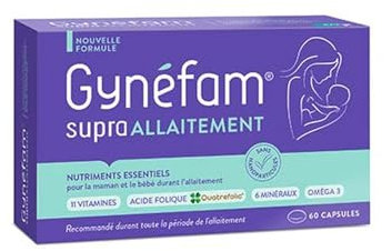 Effik Gynefam Supra Allaitement 60 Capsules - Complément Alimentaire Femmes Allaitantes - Énergie et Vitalité - Allaitement Maternel Optimal - Développement Bébé