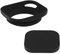 Haoge LH-E2P 49mm Square Metal Screw-in Lens Hood Hollow Out Designed with Metal Cap for Leica Rangefinder Camera with 49mm E49 Filter Thread Lens Black