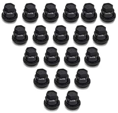 FZJDSD 20 PCS Black 24mm Wheel Lug Nut Covers Cap Compatible with Chevrolet S10 Blazer GMC Jimmy Sonoma Replace 560-5208 560-5063 560-5040 560-5116 15661036
