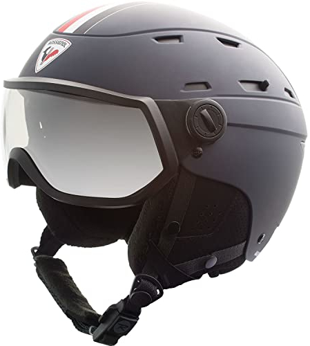 Rossignol Allspeed Visor Impacts Photoch skihelm, Schwarz, L