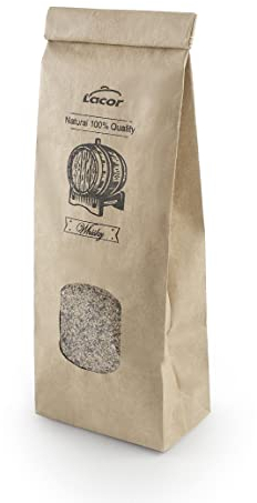 Lacor - 69559 - Lebensmittelräucher, Räuchermehl zum Räuchern, Eichenholz, 100% natürlich, Whisky-Geschmack: sorgt für einen sanften und aromatischen Geschmack, 100 g