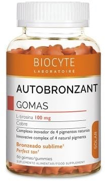 BIOCYTE Självstängande gummies - kosttillskott - koppar, vitamin D, L-tyrosin, astaxanthin - blåbärssmak - 1 månadsprogram