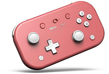 8Bitdo GAMEPAD LITE 2 PINK, RET00299 COMPATIBLE CON Nintendo Switch, multicolore