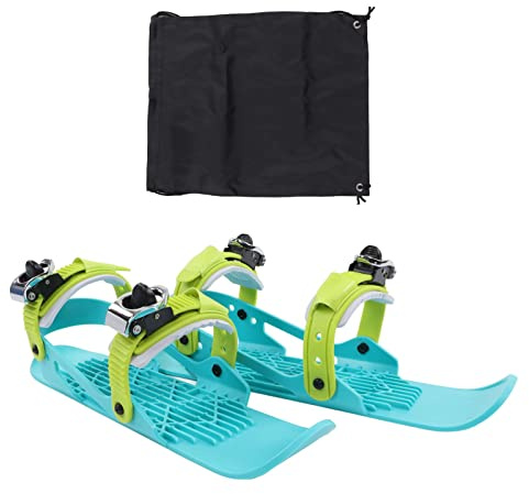 KENANLAN Mini patins à roulettes de ski réglables pour enfants - Chaussures de ski d'hiver (multicolore)
