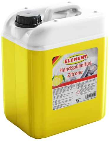 Geschirrspülmittel | Spülmittel | Handspülmittel | Zitrone | 5 Liter Kanister | mit hoher Fettlösekraft | Geschirrreiniger |