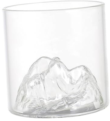 LIFKOME 2 Piezas Taza De Whisky Estilo Japonés Taza De Montaña Poco Profunda De Vidrio Para Whisky Para Disfrutar De Tu o