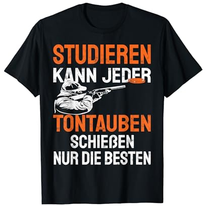 Wurftauben Tontaubenschießen Sportschießen Schütze Tontauben T-Shirt