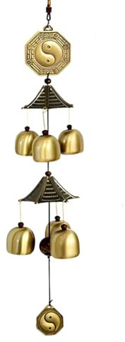 NHPY 1 Pièces Carillon A Vent Exterieur, Taï Chi Carillon Exterieur, Feng Shui Carillons Décoratifs D'Extérieur, Carillon À Vent En Métal Pour Intérieur Et Extérieur Pour La Maison Et Jardin(40Cm)