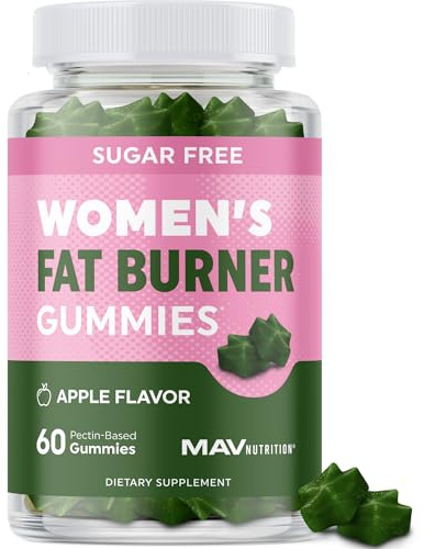 Women’s Fat Burner Gummies for Weight Loss | Green Tea, Green Coffee Bean, Garcinia Cambogia & Ketones | Fat Burners for Women Weight Loss Gummies | Green Tea Fat Burner Supplements | 60 Count