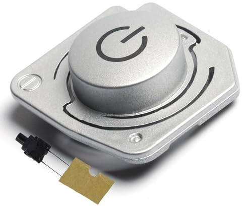 HUAYUWA Pulsante di avvio e pausa della rondella di ricambio, compatibile con LG WD-N10240D/T12360D/A12355DS, accessori di riparazione per lavatrice (1 kit di pulsanti di accensione)