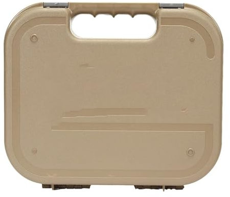 Casseforti Custodia per Pistola Glock Kublai Pistola Box Valigia Tattica per Pistola Cannocchiali per Fucile Ottica da Caccia Accessori Scatola di Sicurezza(Tan ABS Box)