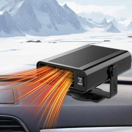 Mineup 12V 120W Autoheizung, 2 In 1 Auto Heizung Defroster, Auto Heizlüfter, Anti-Beschlag Aut-Heizung, Ventilator Autoheizung für KFZ Wohnmobil LKW Wohnwagen