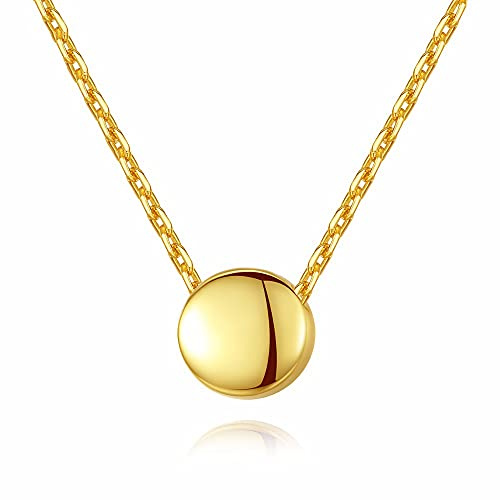 Haricots ronds pdant couleur 925 wom lien cha collier collier miroir fabriqué en chine