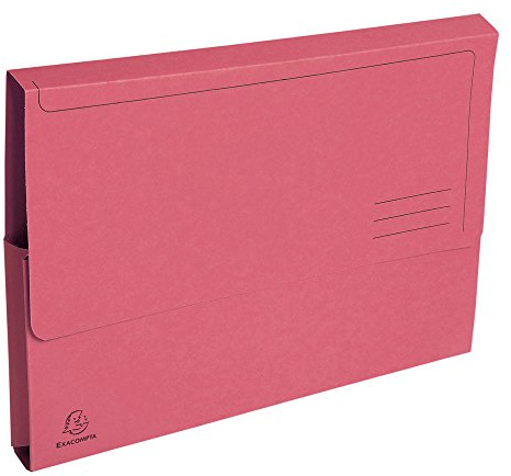 Exacompta - Ref 47676E - Forever Collection - Document Wallets (Pack of 50) - 240 x 320mm in Size, Suitable for A4 Documents, 290gsm Premium Pressboard - Pink