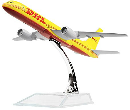 LEX ES Diecast Airplane 1:400 DHL B757 Metal （16cm） Plane Model Office Decoration or Gift