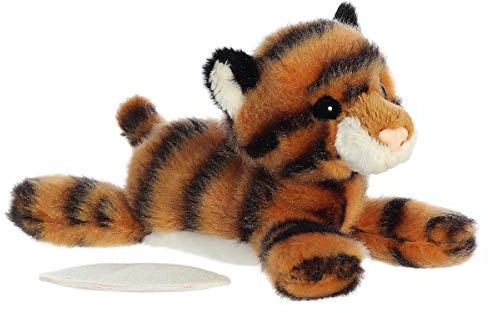 Aurora® Adorable Shoulderkins™ Taylor Tiger™ Stuffed Animal - Fun Buddy that Can Go Everywhere with You - Perfect for Kids 3+ Years and Costumes - Brown 5.5 Inches