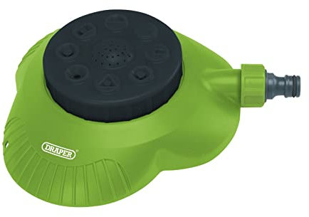 Draper 09960 Arroseur multi-arroseur avec 8 modes de pulvérisation, arroseur d'arrosage et d'irrigation, convient pour différentes tailles de jardin