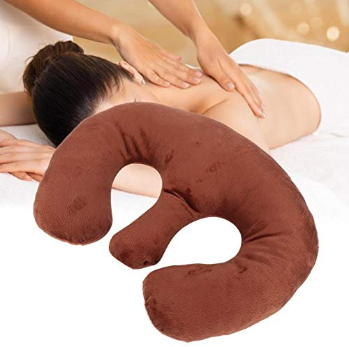 Breast Support Pillow, Beauty Salon Breast Support Pillow SPA Massage Chest Pillow Cushion(Dark Brown)