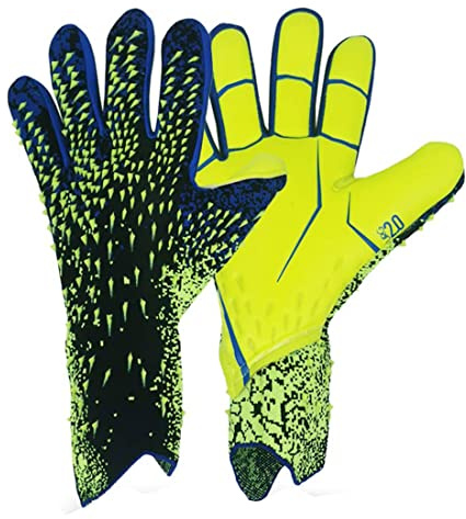 Guantes de fútbol para niños Guantes de portero, Guantes de fútbol para niños, niñas y Junior Keepers Guantes de fútbol para entrenamiento y partido, protección de muñeca, tamaño 6/7/8/9/10 8yards B