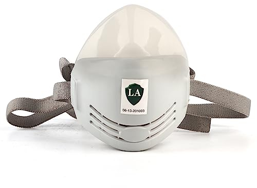YWBL-WH Maschera Antigas Facciale, Maschera Antigas Respiratore Antipolvere per Saldatore Filtro per Saldatura Verniciatura a Spruzzo con Plastica Morbida, Maschera Antigas Adatta per