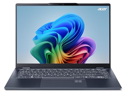 Acer Swift 14 AI (SF14-51-58TU) Copilot+ PC, AI Notebook 40 Tops - 14 WQ2.8K OLED Display, Intel Core Ultra 5 226V, 16 GB RAM, 512GB SSD, Intel Arc Grafik 130V, Windows 11, QWERTZ Tastatur, blau